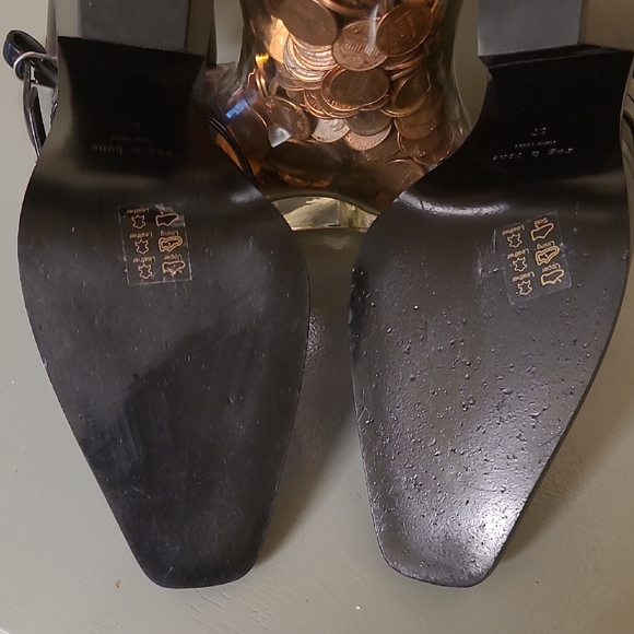 rag & bone Black Double-Ankle Strap Pointed Pumps - Picture 8 of 9